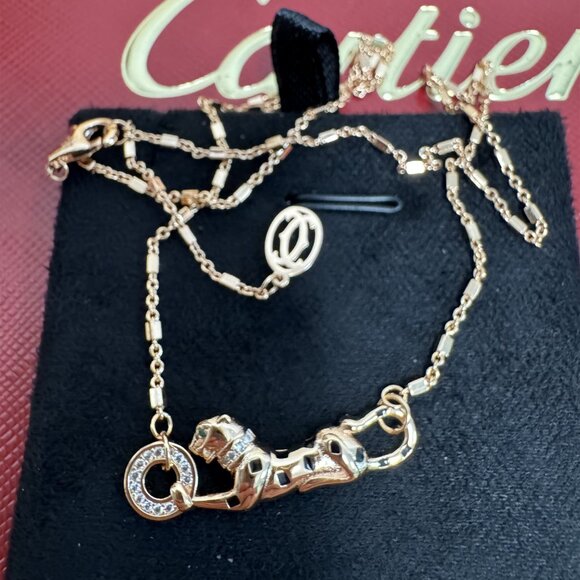 Cartier cheetah necklace 18K gold - Picture 2 of 8